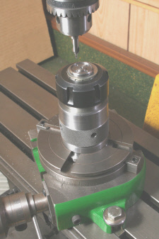 Rotary Table , fitted with collet chuck