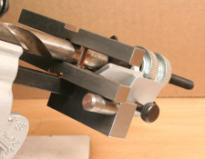 Drill grinding jig, 180 degree drill rotation device.