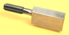 Screw cutting on the lathe. useing a tap as an internal chaser.