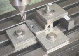 Clamps for the milling machine table